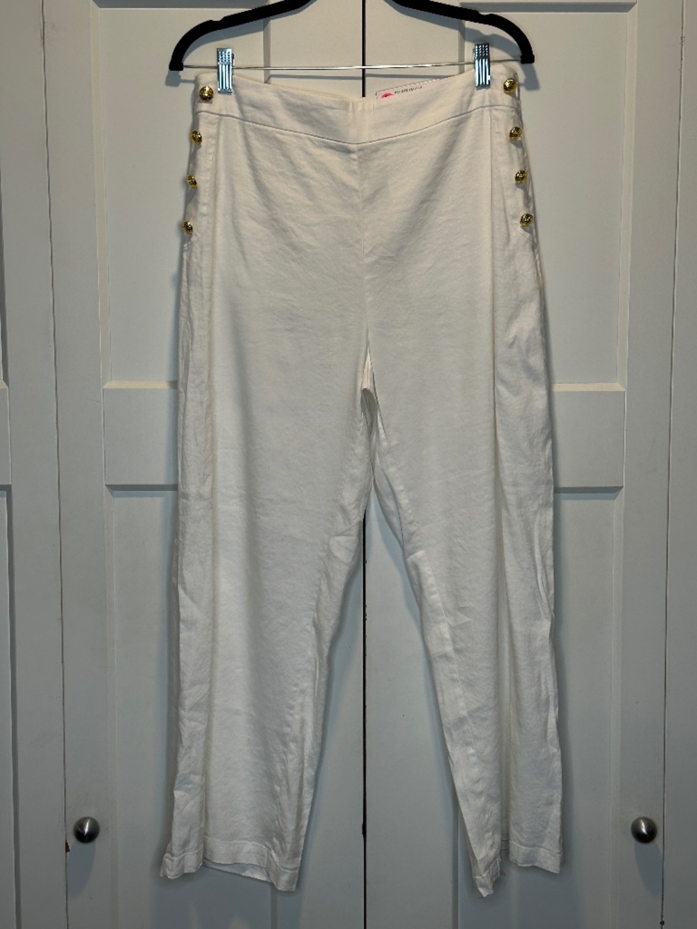 I.N.C Wide Leg Regular High Rise Bright White Pant, Sz 12 NWT